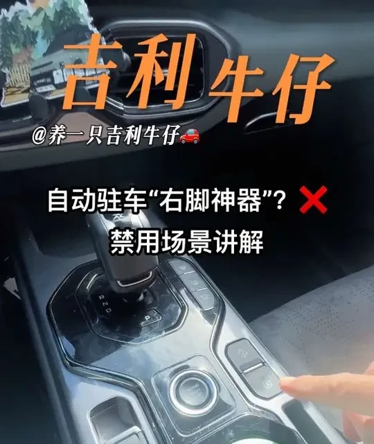 自动驻车不是万能！吉利车主必看，这些情况千万别用！自动驻车虽是“右脚神器”，但用不对=埋雷！今天用我的吉利牛仔给大家详细讲解自动驻车的隐藏风险，特殊场景别图省事，安全永远靠自己掌控～你的吉利自动驻车踩过哪些坑？评论区教大家避坑！