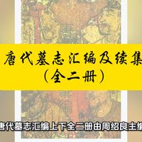 【白嫖资源】•唐代墓志汇编（全二册）是唐代石刻文献整理领域具有里程碑意义的权威基础工具书，也是国内首部系统完整汇辑唐代纪年墓志的大型录文总集。