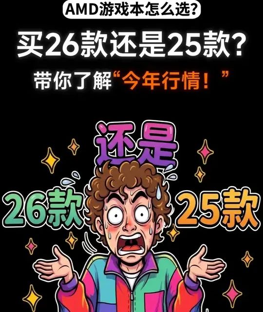 买新款还是买老款?今年AMD的游戏本核心配件几乎没有升级，这个时间点没必要一直等26款，遇到25的好价直接抄底!