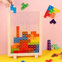 【3-6岁】3D立体俄罗斯方块玩具拼图拼板开发大脑益智玩具儿童游戏