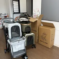 二编丨百元双层宠物推车对比丨四狗丨附尺寸
