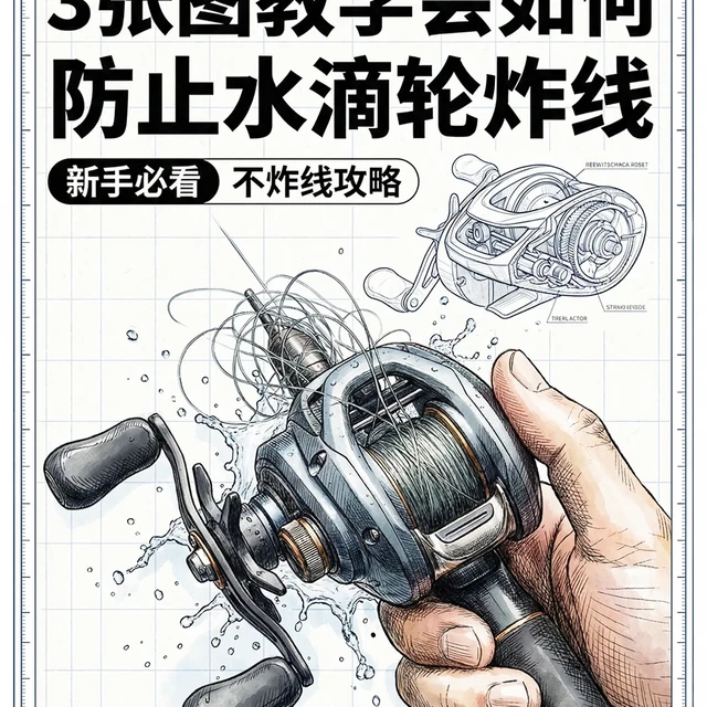 新手路亚！3️⃣张图教你防止水滴轮炸线