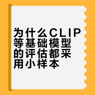 为什么CLIP等基础模型的评估都采用小样本？