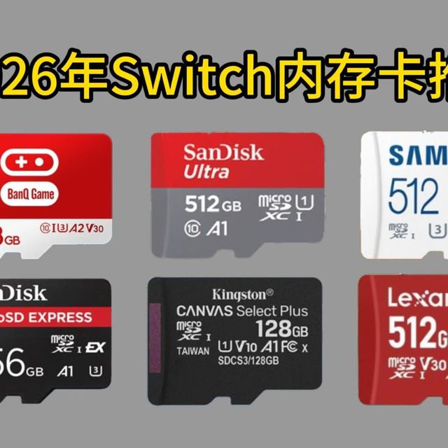 任天堂Switch内存卡哪个牌子性价比高？2026年值得购买的Switch内存卡推荐！闪迪、三星、金士顿、雷克沙等品牌选购指南！