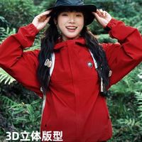 进藏徒步本命冲锋衣！红色太出片了