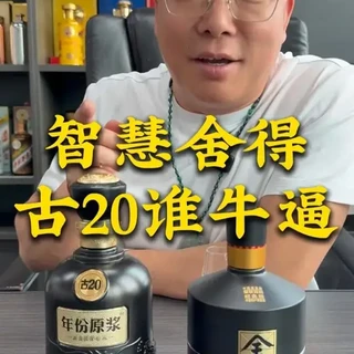 古井贡酒年份原浆古20 52%vol 浓香型白酒500ml*2瓶双支装【报价价格