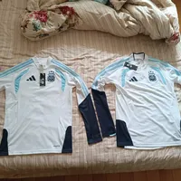 阿迪达斯。阿根廷训练衫。球迷版球员版对比