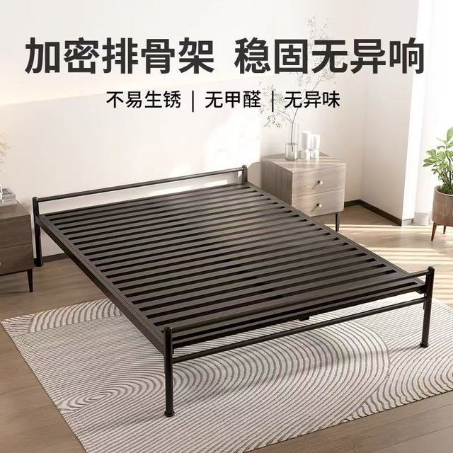 天坛家具无床头铁艺床｜租房/自装党闭眼冲的零甲醛悬浮床✨