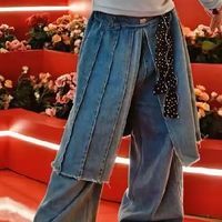 女童韩范三件套，马甲+打底衫+牛仔裤，洋气时髦！