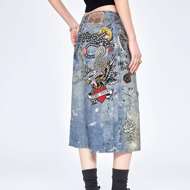 金婧同款封神！Ed Hardy 牛仔百慕大短裤甜酷拉满