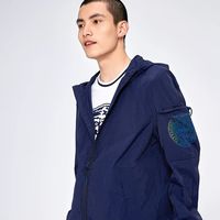 男士潮酷防晒衫！Ed Hardy 午夜蓝梭织夹克夜跑超吸睛