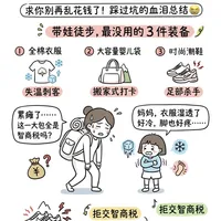 带娃徒步别乱买！这 3 件装备纯纯智商税❌