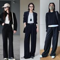 春季黑裤子穿搭指南：配色技巧与选款细节