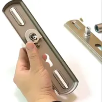门锁 室内卧室门锁家用通用型木门锁免打孔门把手锁具卧室木门锁
