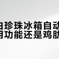 东芝白珍珠冰箱自动制冰：实用功能还是鸡肋设计？1000+用户观点大碰撞