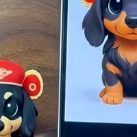 [柚子玩物]把腊肠犬萌态，定格成 3D 永恒纪念