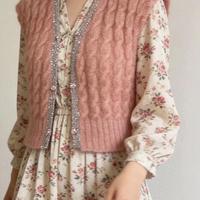 玄清短开衫针织图解与制作全流程