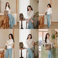 牛仔裤+白衬衣，动作简单越耐看，简约大气，干静漂亮有气质