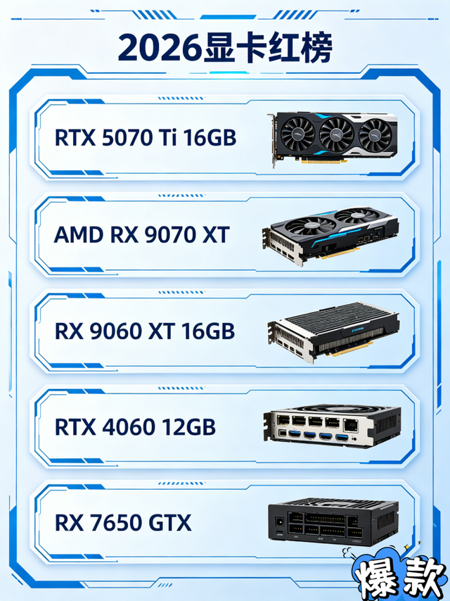 2026最新整理🔥显卡红黑榜！就看这篇！