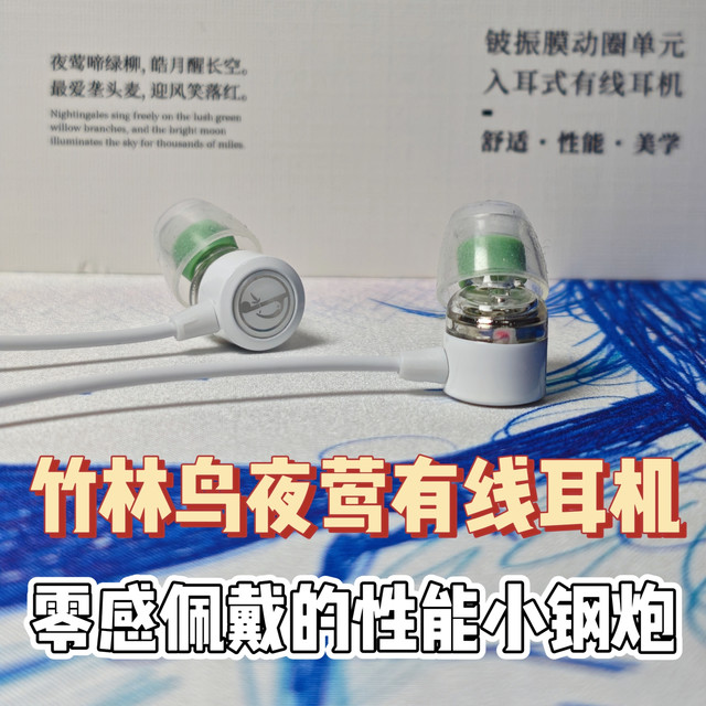 零感佩戴的性能小钢炮——竹林鸟夜莺Z1入耳式有线耳机