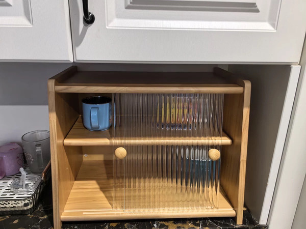 杯子收纳防尘置物架实木杯架桌面