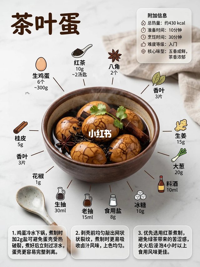30分钟搞定茶叶蛋，卤1次吃3天超省心
