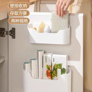 厨房柜门藏块黄金区！dehub 收纳盒，小户型台面瞬间清爽✨