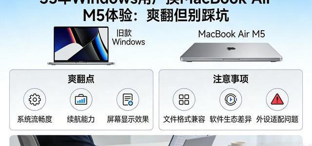 Windows老用户迁移Mac指南：从M5核心配置到系统避坑实操