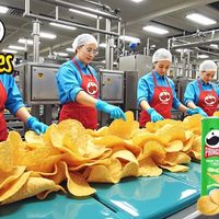 一分钟生产1000片！探秘品客薯片工厂，强迫症看了极度舒适！