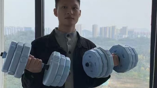 20kg可调哑铃！宿舍增肌天花板✨