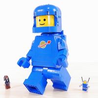 乐高40921太空系列放大版蓝色宇航员快速搭建及评测
