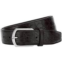 👑低调王者：CANALI鳄鱼皮银扣腰带