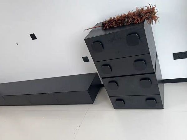 中古风收纳柜简约高级客厅卡门柜