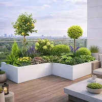 阳台种什么？不锈钢花箱+这8种植物绝了！