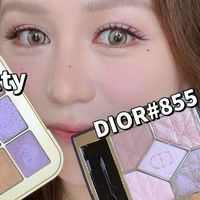 仙气紫遇上莫奈紫灰｜betty&Dior855眼影对比试色