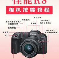 佳能EOS R8入门全画幅相机详解：参数配置与按键功能教程