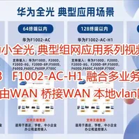 华为F1002-AC-H1全光组网：多业务融合配置与VLAN隔离解析
