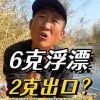 大漂应对策略：6克浮漂如何实现高灵敏度