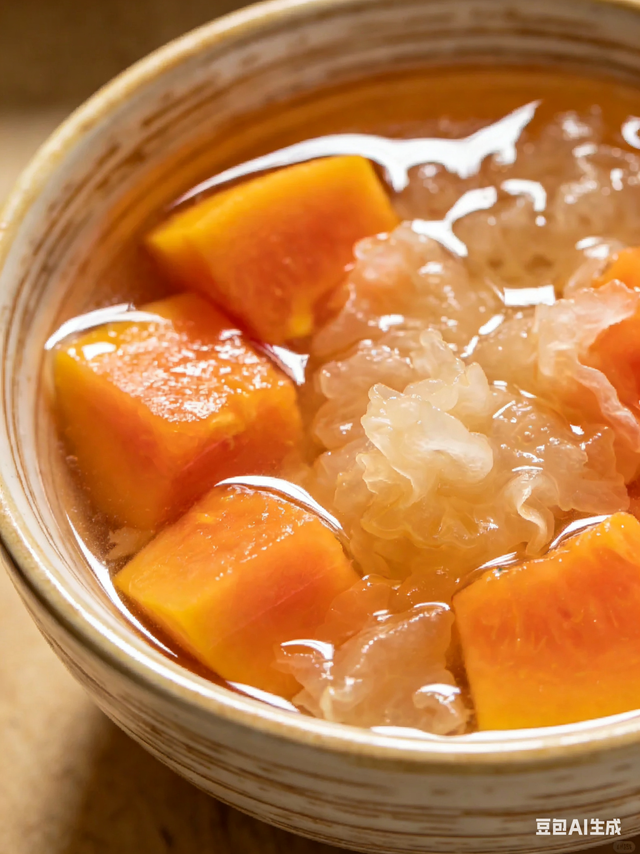 春日干燥木瓜银耳汤润燥