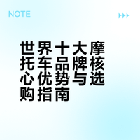 世界十大摩托车品牌核心优势与选购指南
