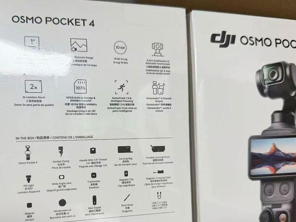大疆Pocket 4曝光！1英寸传感器+107GB存储，创作者狂喜🔥