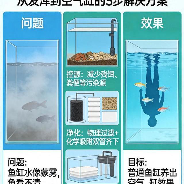 鱼缸水质清澈维护指南：从浑浊到“空气缸”的实操方案