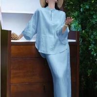 裁剪图分享~新中式国风套装 . 上衣+裙子