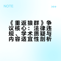 《重返狼群》争议核心：法律违规、学术质疑与内容适宜性剖析