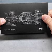 开箱KRASCA STUDIO出品 1/43红牛rb1 白铁套件