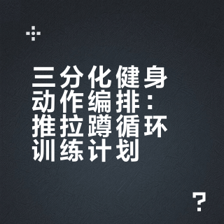 三分化健身动作编排精选（无脑跟练版）