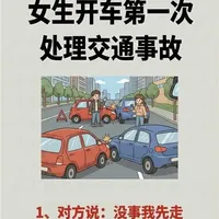 新手女司机必看！遇到交通事故千万别慌
