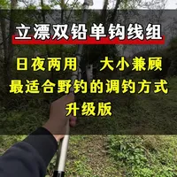 立漂单钩双铅线组详解：野钓调钓方案与参数设置