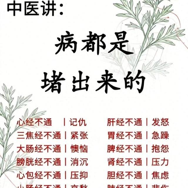 中医视角下的身心关联：经络疏通与情绪调节