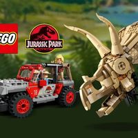 乐高2026年5月15日与6月1日将发售两款全新18+收藏级套装：侏罗纪公园吉普车与三角龙骨架